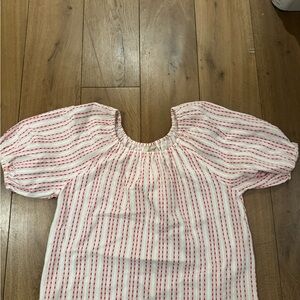 Universal Thread Red and White Striped Top